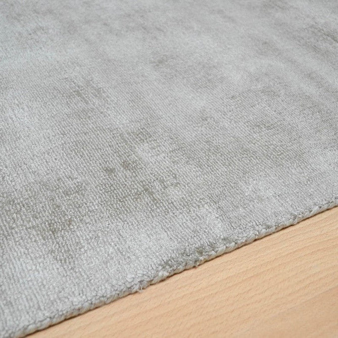 Blade Modern Plain Distressed Tonal Metallic Shimmer Hand-Woven Soft Textured Tip Sheared Loop Pile Silky Viscose Flatweave Smoke Runner-Asiatic Carpets-Rug Love - The Most Loved Rug Store