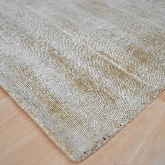 Blade Modern Plain Distressed Tonal Metallic Shimmer Hand-Woven Soft Textured Tip Sheared Loop Pile Silky Viscose Flatweave Soft Warm Golden Beige Runner-Asiatic Carpets-Rug Love - The Most Loved Rug Store