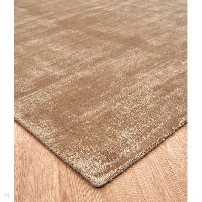 Blade Modern Plain Distressed Tonal Metallic Shimmer Hand-Woven Soft Textured Tip Sheared Loop Pile Silky Viscose Flatweave Soft Warm Golden Beige Runner-Asiatic Carpets-Rug Love - The Most Loved Rug Store