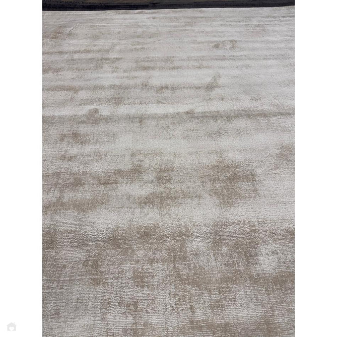 Blade Slim Border Modern Plain Distressed Tonal Metallic Shimmer Hand-Woven Soft Textured Tip Sheared Loop Pile Silky Viscose Flatweave Putty/Charcoal Border Rug-Asiatic Carpets-Rug Love - The Most Loved Rug Store