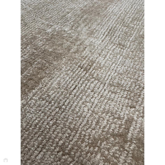 Blade Slim Border Modern Plain Distressed Tonal Metallic Shimmer Hand-Woven Soft Textured Tip Sheared Loop Pile Silky Viscose Flatweave Putty/Charcoal Border Rug-Asiatic Carpets-Rug Love - The Most Loved Rug Store