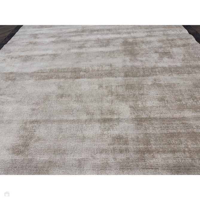 Blade Slim Border Modern Plain Distressed Tonal Metallic Shimmer Hand-Woven Soft Textured Tip Sheared Loop Pile Silky Viscose Flatweave Putty/Charcoal Border Rug-Asiatic Carpets-Rug Love - The Most Loved Rug Store