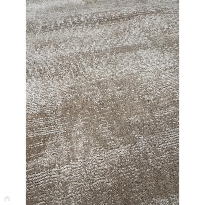 Blade Slim Border Modern Plain Distressed Tonal Metallic Shimmer Hand-Woven Soft Textured Tip Sheared Loop Pile Silky Viscose Flatweave Putty/Charcoal Border Rug-Asiatic Carpets-Rug Love - The Most Loved Rug Store