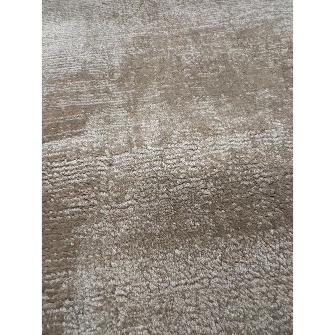 Blade Slim Border Modern Plain Distressed Tonal Metallic Shimmer Hand-Woven Soft Textured Tip Sheared Loop Pile Silky Viscose Flatweave Putty/Silver Border Rug-Asiatic Carpets-Rug Love - The Most Loved Rug Store
