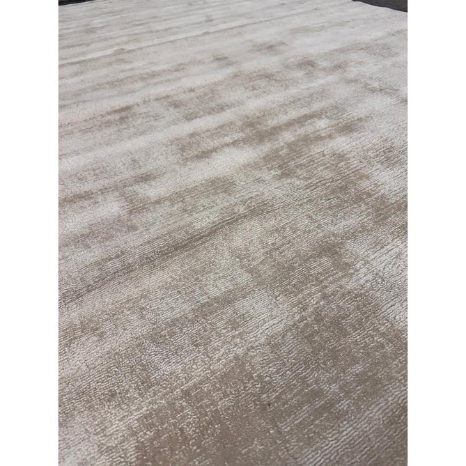 Blade Slim Border Modern Plain Distressed Tonal Metallic Shimmer Hand-Woven Soft Textured Tip Sheared Loop Pile Silky Viscose Flatweave Putty/Silver Border Rug-Asiatic Carpets-Rug Love - The Most Loved Rug Store