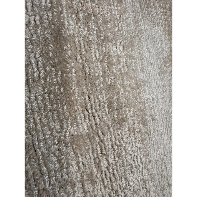 Blade Slim Border Modern Plain Distressed Tonal Metallic Shimmer Hand-Woven Soft Textured Tip Sheared Loop Pile Silky Viscose Flatweave Putty/Silver Border Rug-Asiatic Carpets-Rug Love - The Most Loved Rug Store