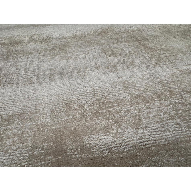 Blade Slim Border Modern Plain Distressed Tonal Metallic Shimmer Hand-Woven Soft Textured Tip Sheared Loop Pile Silky Viscose Flatweave Putty/Silver Border Rug-Asiatic Carpets-Rug Love - The Most Loved Rug Store