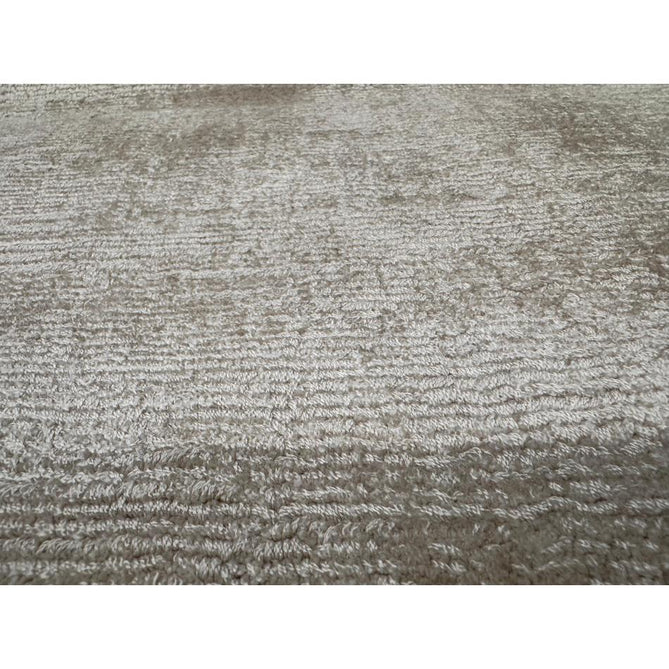 Blade Slim Border Modern Plain Distressed Tonal Metallic Shimmer Hand-Woven Soft Textured Tip Sheared Loop Pile Silky Viscose Flatweave Putty/Silver Border Rug-Asiatic Carpets-Rug Love - The Most Loved Rug Store