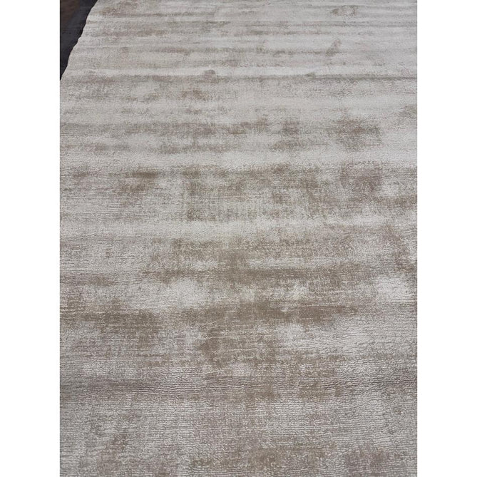Blade Slim Border Modern Plain Distressed Tonal Metallic Shimmer Hand-Woven Soft Textured Tip Sheared Loop Pile Silky Viscose Flatweave Putty/Silver Border Rug-Asiatic Carpets-Rug Love - The Most Loved Rug Store