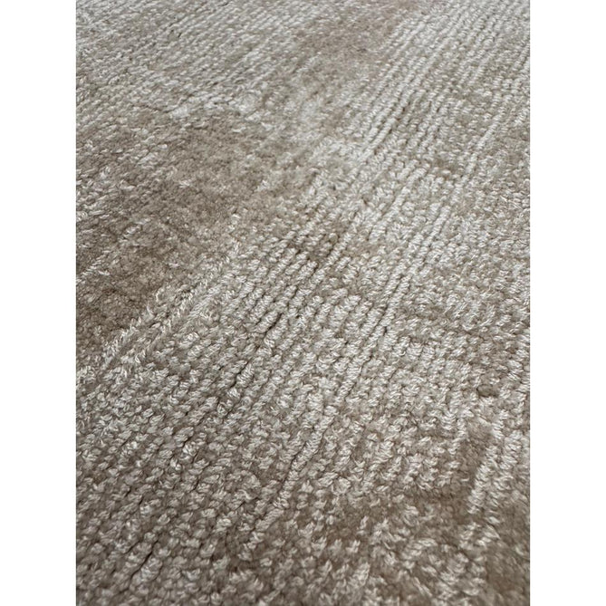Blade Slim Border Modern Plain Distressed Tonal Metallic Shimmer Hand-Woven Soft Textured Tip Sheared Loop Pile Silky Viscose Flatweave Putty/Silver Border Rug-Asiatic Carpets-Rug Love - The Most Loved Rug Store