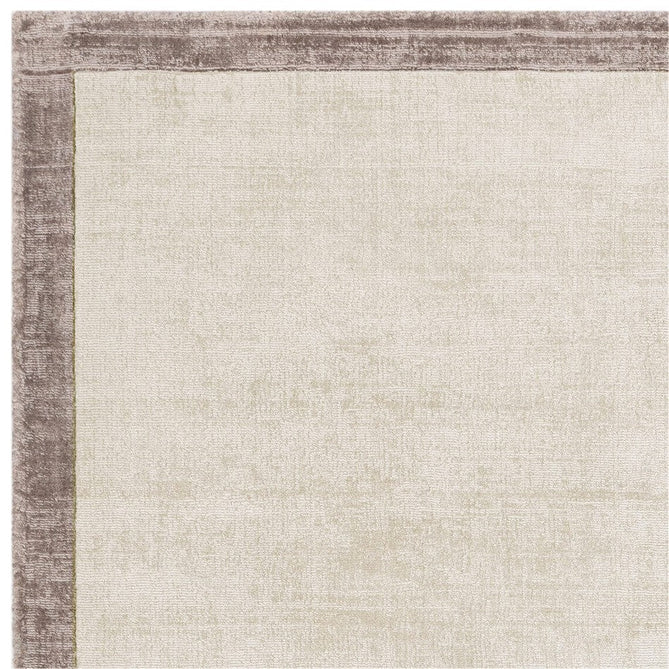 Blade Slim Border Modern Plain Distressed Tonal Metallic Shimmer Hand-Woven Soft Textured Tip Sheared Loop Pile Silky Viscose Flatweave Putty/Silver Border Rug-Asiatic Carpets-Rug Love - The Most Loved Rug Store