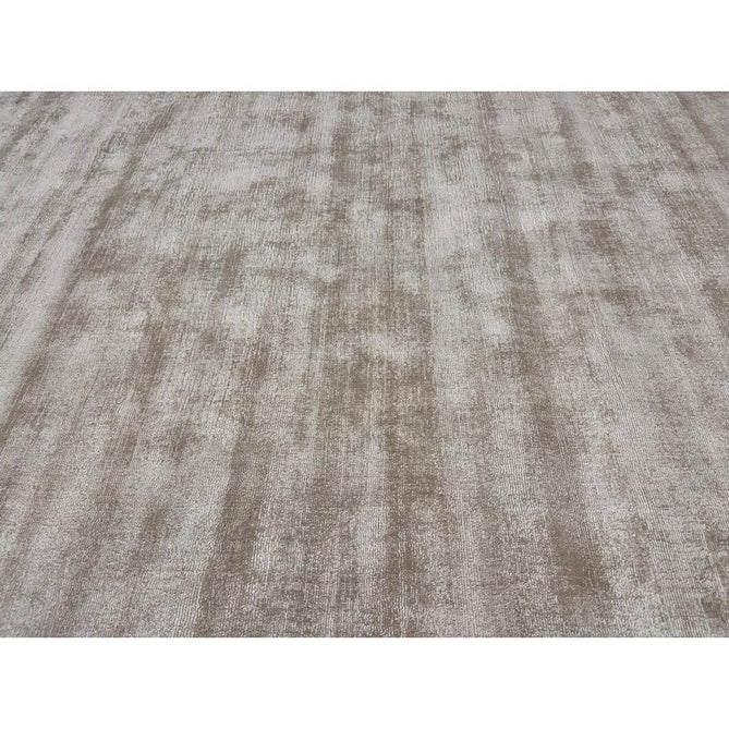 Blade Slim Border Modern Plain Distressed Tonal Metallic Shimmer Hand-Woven Soft Textured Tip Sheared Loop Pile Silky Viscose Flatweave Putty/Silver Border Rug-Asiatic Carpets-Rug Love - The Most Loved Rug Store