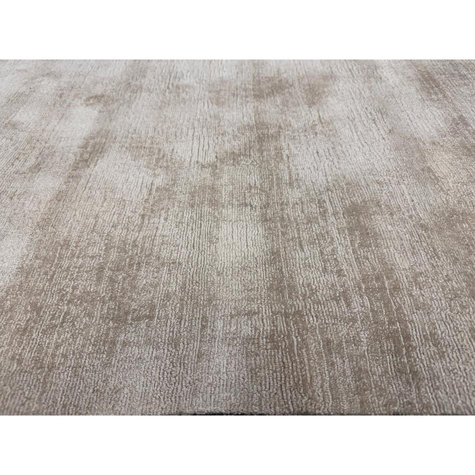 Blade Slim Border Modern Plain Distressed Tonal Metallic Shimmer Hand-Woven Soft Textured Tip Sheared Loop Pile Silky Viscose Flatweave Putty/Silver Border Rug-Asiatic Carpets-Rug Love - The Most Loved Rug Store
