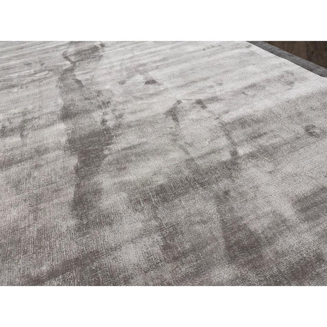 Blade Slim Border Modern Plain Distressed Tonal Metallic Shimmer Hand-Woven Soft Textured Tip Sheared Loop Pile Silky Viscose Flatweave Silver/Grey Border Rug-Asiatic Carpets-Rug Love - The Most Loved Rug Store