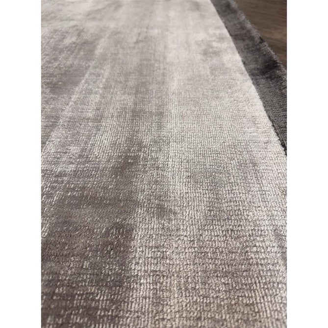 Blade Slim Border Modern Plain Distressed Tonal Metallic Shimmer Hand-Woven Soft Textured Tip Sheared Loop Pile Silky Viscose Flatweave Silver/Grey Border Rug-Asiatic Carpets-Rug Love - The Most Loved Rug Store