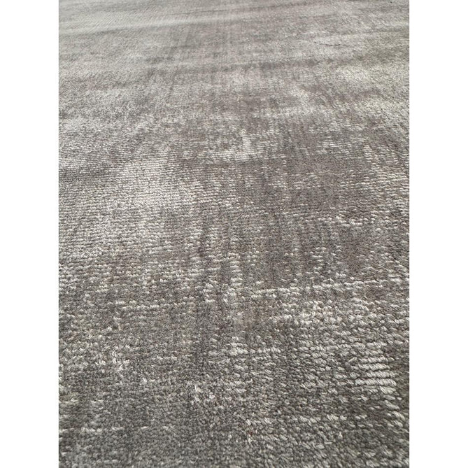 Blade Slim Border Modern Plain Distressed Tonal Metallic Shimmer Hand-Woven Soft Textured Tip Sheared Loop Pile Silky Viscose Flatweave Silver/Grey Border Rug-Asiatic Carpets-Rug Love - The Most Loved Rug Store