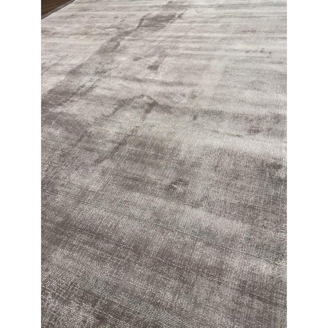 Blade Slim Border Modern Plain Distressed Tonal Metallic Shimmer Hand-Woven Soft Textured Tip Sheared Loop Pile Silky Viscose Flatweave Silver/Grey Border Rug-Asiatic Carpets-Rug Love - The Most Loved Rug Store