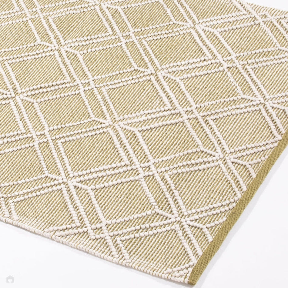 On Sale Blenheim Diamond Olive Green Flatweave InOutdoor Rug Lowest Price £129 At Rug Love
