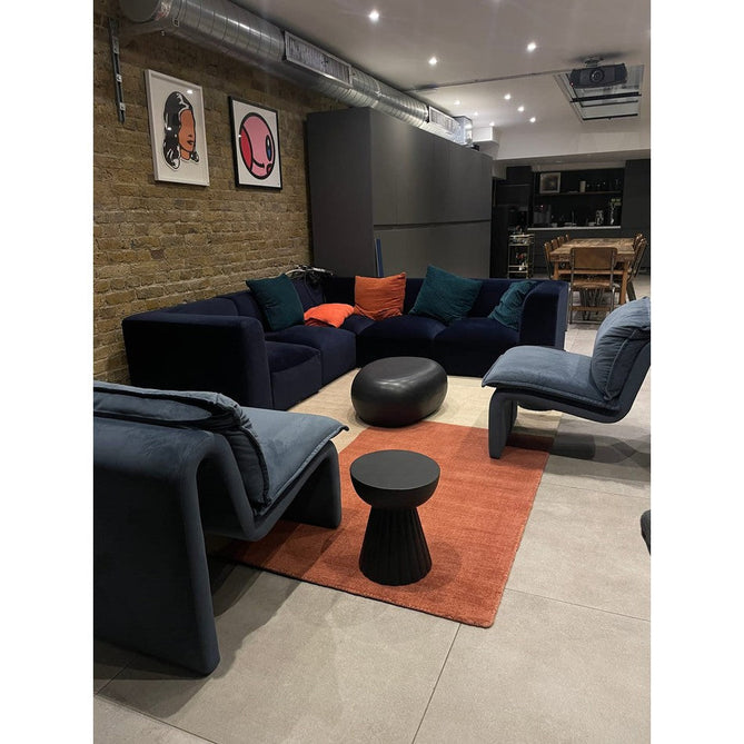 Blox Modern Plain Geometric Colour Block Hand-Woven Textured Low Profile Sheared Wool Loop Pile Copper/Beige/Cream Rug-Asiatic Carpets-Rug Love - The Most Loved Rug Store