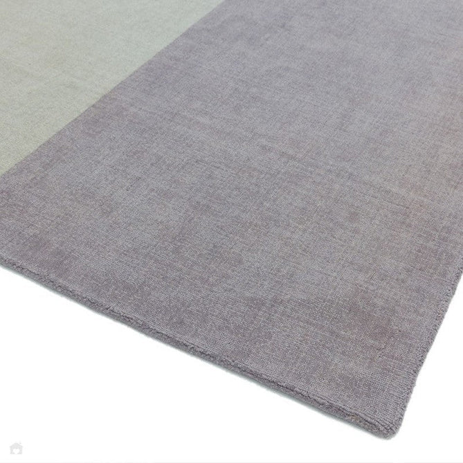 Blox Modern Plain Geometric Colour Block Hand-Woven Textured Low Profile Sheared Wool Loop Pile Heather/Purple/Grey Rug-Asiatic Carpets-Rug Love - The Most Loved Rug Store