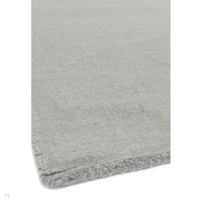 Blox Modern Plain Geometric Colour Block Hand-Woven Textured Low Profile Sheared Wool Loop Pile Mustard Yellow/Silver/Grey Rug-Asiatic Carpets-Rug Love - The Most Loved Rug Store