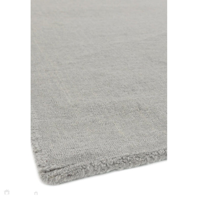 Blox Modern Plain Geometric Colour Block Hand-Woven Textured Low Profile Sheared Wool Loop Pile Mustard Yellow/Silver/Grey Rug-Asiatic Carpets-Rug Love - The Most Loved Rug Store