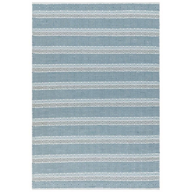 Boardwalk Modern Striped Hand-Woven Durable Stain-Resistant Weatherproof Flatweave In-Outdoor Blue/Grey/Cream Rug-Asiatic Carpets-Rug Love - The Most Loved Rug Store