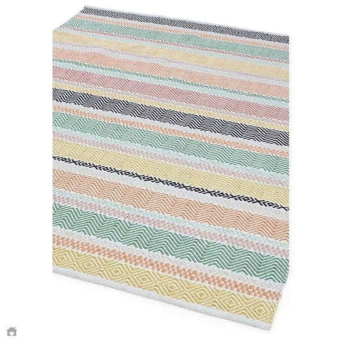 Boardwalk Modern Striped Hand-Woven Durable Stain-Resistant Weatherproof Flatweave In-Outdoor Charcoal/Pink/Green/Orange/Yellow/Multicolour Rug-Asiatic Carpets-Rug Love - The Most Loved Rug Store