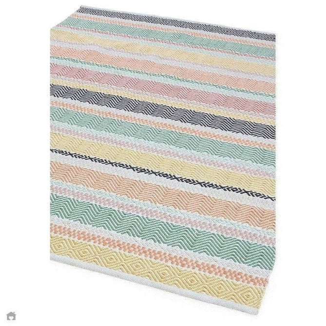 Boardwalk Modern Striped Hand-Woven Durable Stain-Resistant Weatherproof Flatweave In-Outdoor Charcoal/Pink/Green/Orange/Yellow/Multicolour Rug-Asiatic Carpets-Rug Love - The Most Loved Rug Store