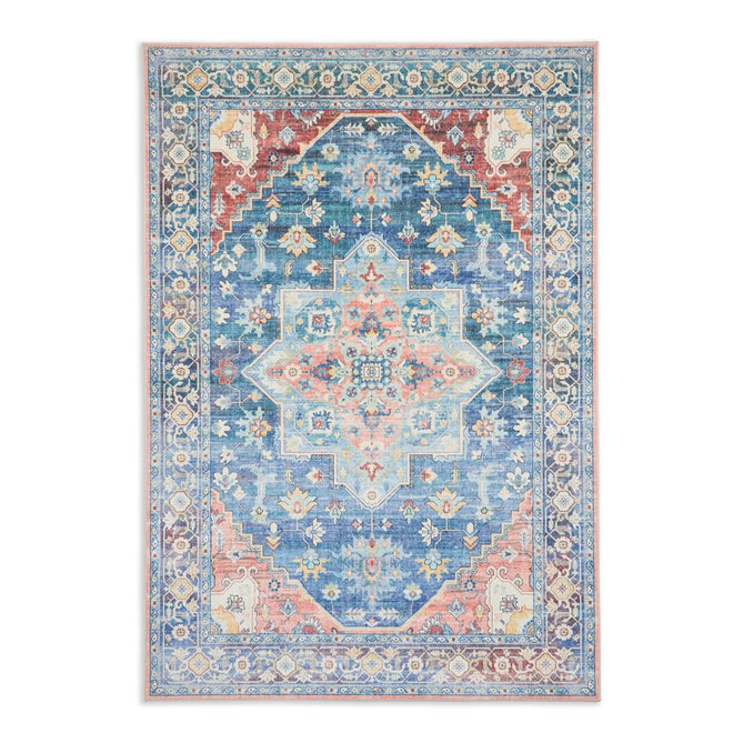 Washable Bohemia 4019 Navy/Multi Rug