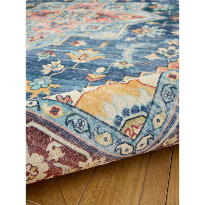 Washable Bohemia 4019 Navy/Multi Rug
