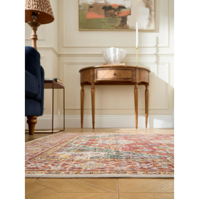 Washable Bohemia 4019 Red/Multi Rug