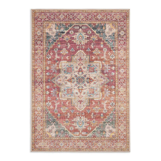 Washable Bohemia 4019 Red/Multi Rug