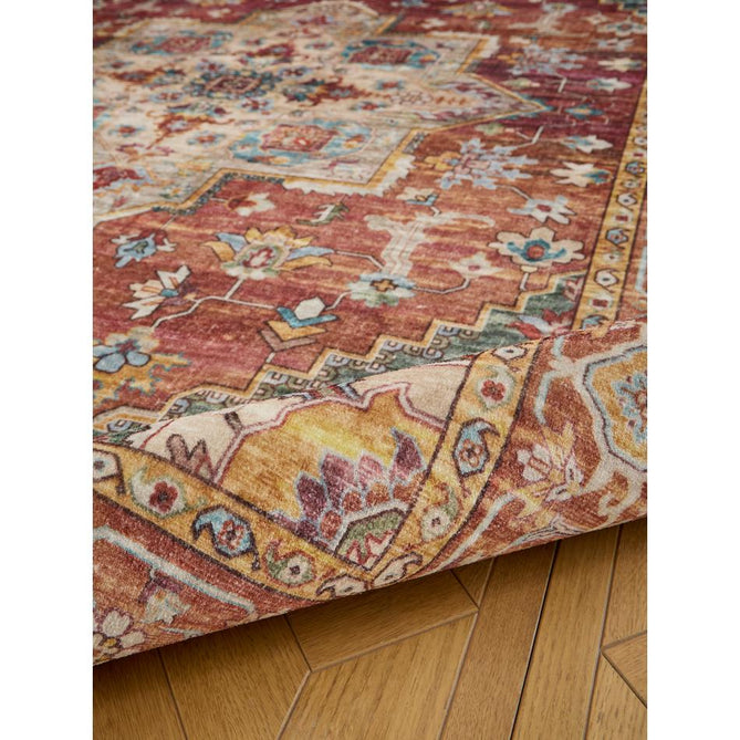 Washable Bohemia 4019 Red/Multi Rug