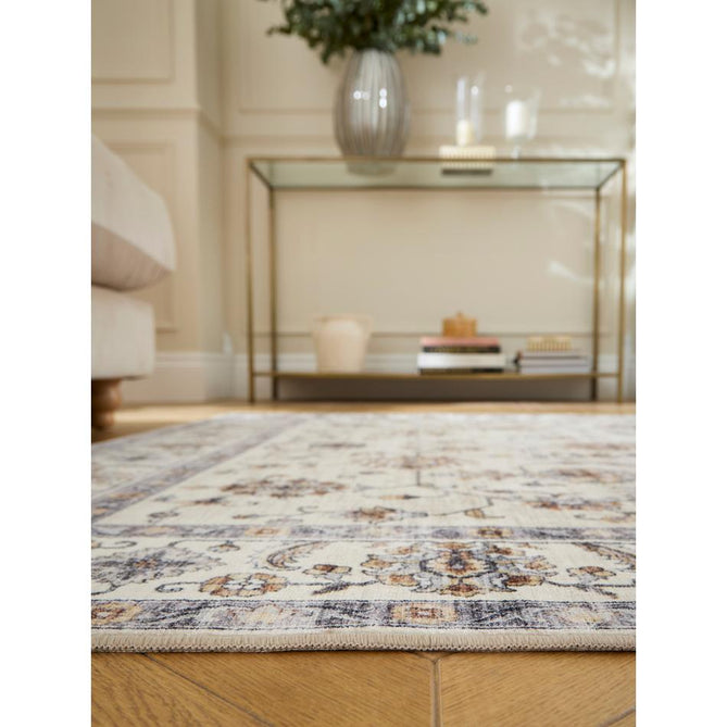 Washable Bohemia 9070 Cream/Stone Rug
