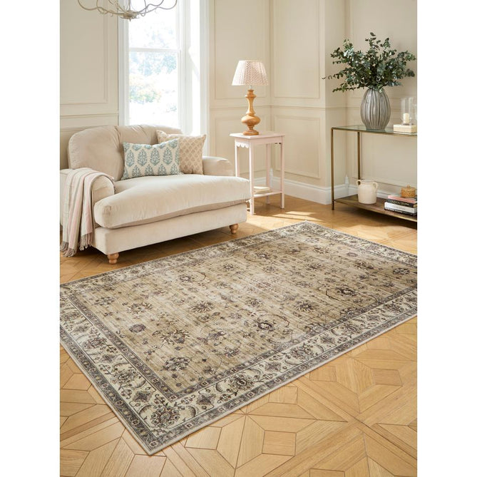 Washable Bohemia 9070 Stone/Beige Rug