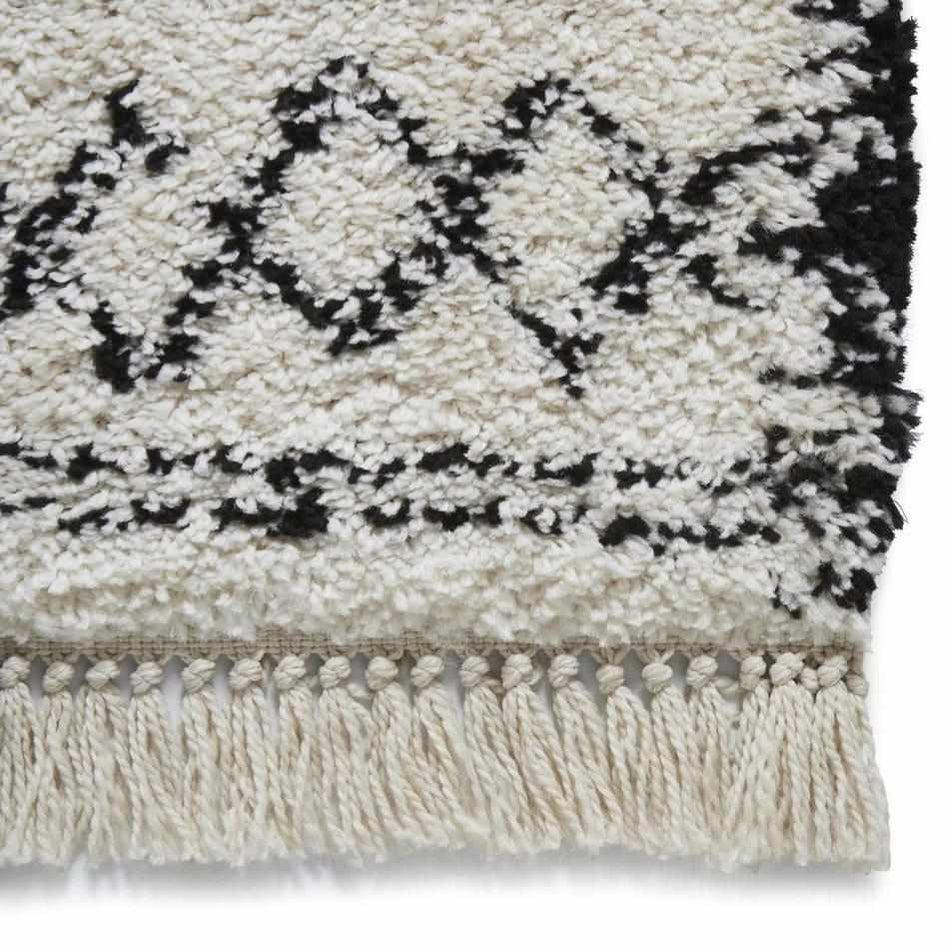 Boho 5402 White/Black Rug 120 x 170 cm Lowest Price £89.00 | Rug Love