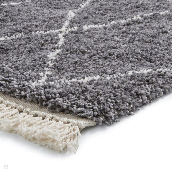 Boho 8280 Modern Moroccan Berber Soft Plush Shaggy Grey Rug-Think Rugs-Rug Love - The Most Loved Rug Store
