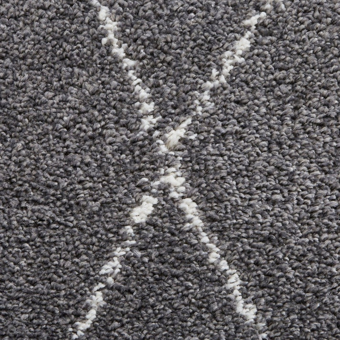 Boho 8280 Modern Moroccan Berber Soft Plush Shaggy Grey Runner-Think Rugs-Rug Love - The Most Loved Rug Store