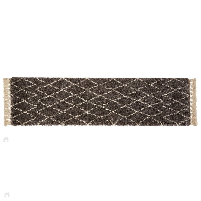 Boho 8280 Modern Moroccan Berber Soft Plush Shaggy Grey Runner-Think Rugs-Rug Love - The Most Loved Rug Store