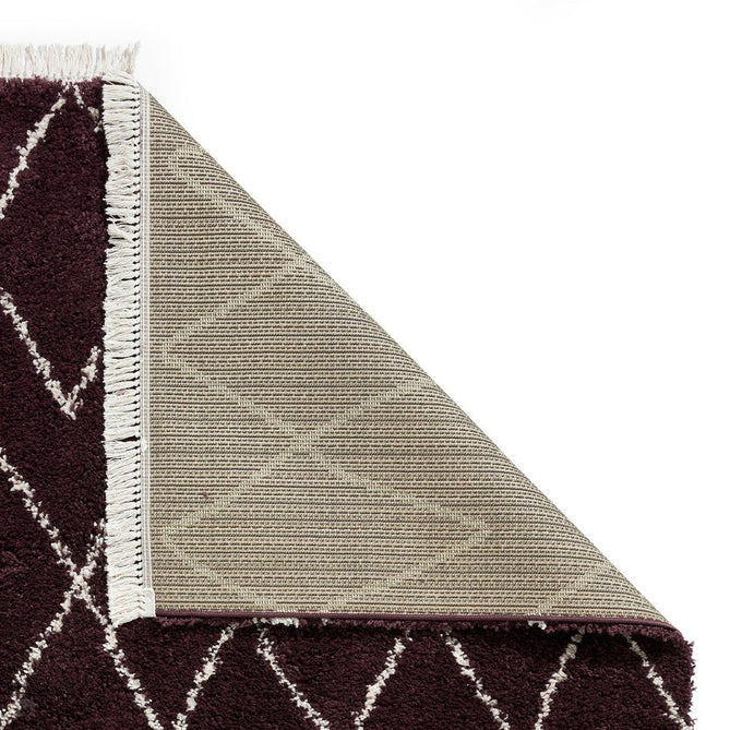 Boho 8280 Modern Moroccan Berber Soft Plush Shaggy Purple Rug-Think Rugs-Rug Love - The Most Loved Rug Store