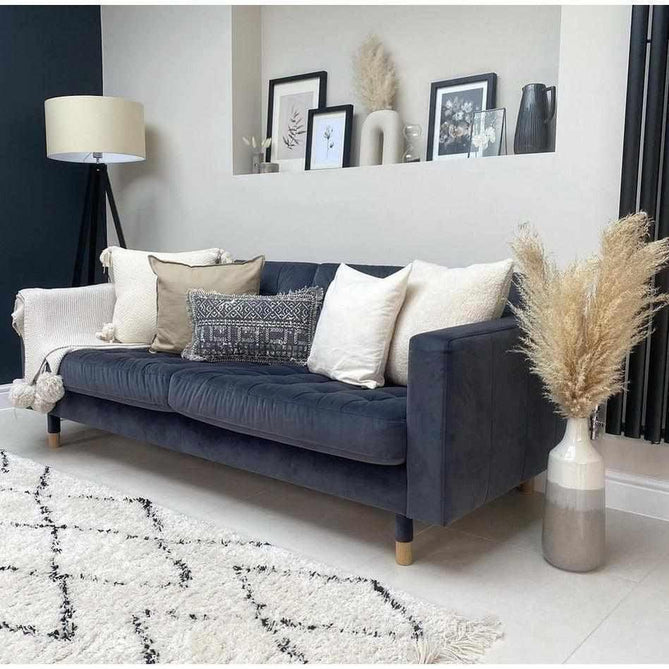 Boho 8280 Modern Moroccan Berber Soft Plush Shaggy White/Black Rug-Think Rugs-Rug Love - The Most Loved Rug Store