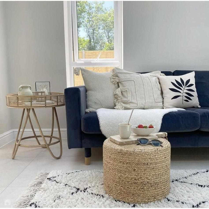 Boho 8280 Modern Moroccan Berber Soft Plush Shaggy White/Black Rug-Think Rugs-Rug Love - The Most Loved Rug Store