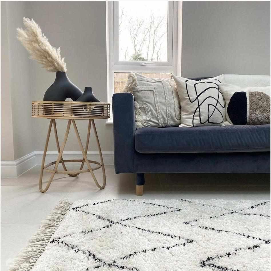Boho 8280 White/Black Rug 060 x 230 cm Runner Lowest Price £74.00 | Rug ...
