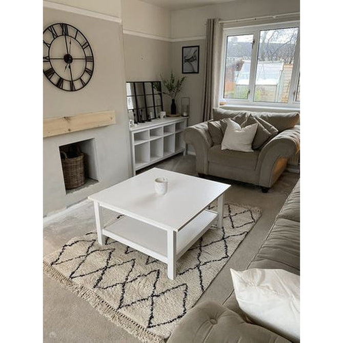 Boho 8280 Modern Moroccan Berber Soft Plush Shaggy White/Black Rug-Think Rugs-Rug Love - The Most Loved Rug Store