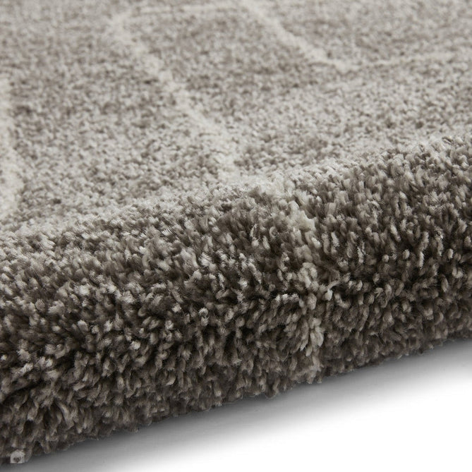 Boho A474 Modern Moroccan Berber Soft Plush Shaggy Grey/Cream Rug-Think Rugs-Rug Love - The Most Loved Rug Store