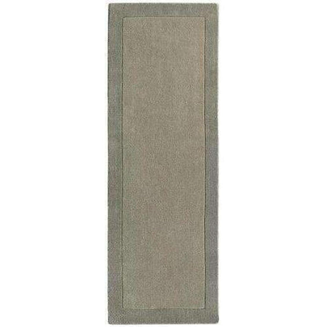 Borders Modern Plain Contrast Border Hand-Woven Wool Warm Taupe/Stone Grey Rug-Origins-Rug Love - The Most Loved Rug Store