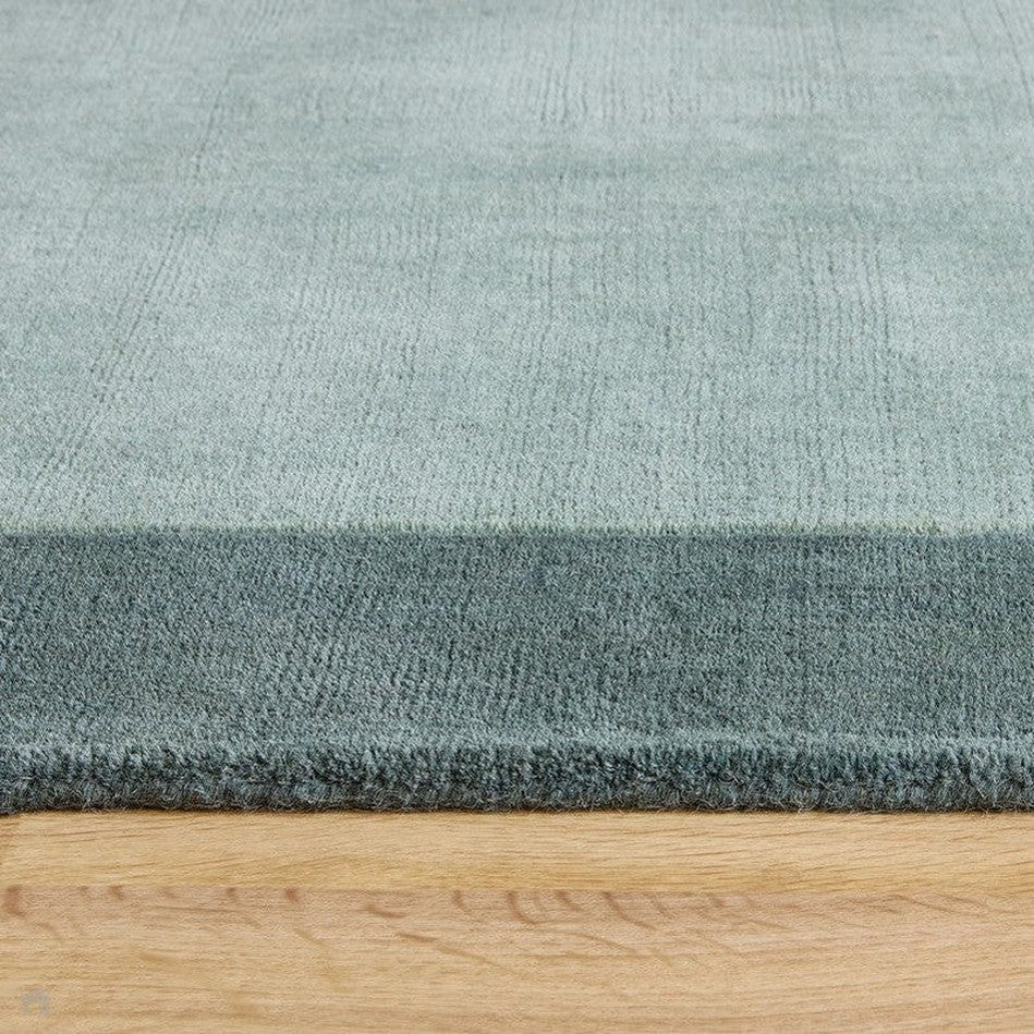 On Sale Borders Modern Plain Contrast Border Textured Hand-Woven Wool ...