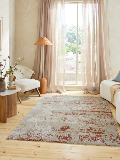 Brixton R52C Rust/Cream Rug
