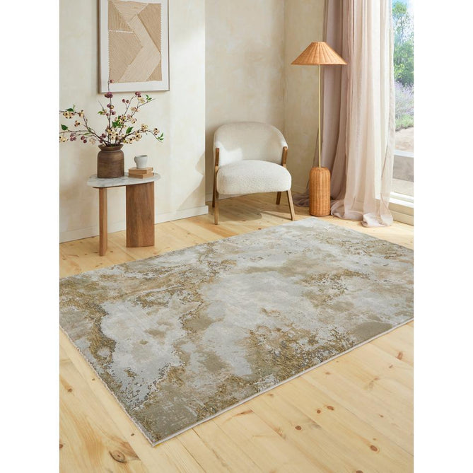 Brixton R66B Green/Cream Rug
